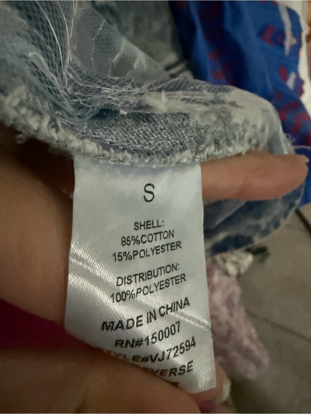 Boutique Organza 3D Embroidered Denim Glower Jacket - Picture 5 of 6